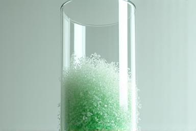 Gjennomsiktige plastflasker transformeres til resirkulerte polyestertråder.